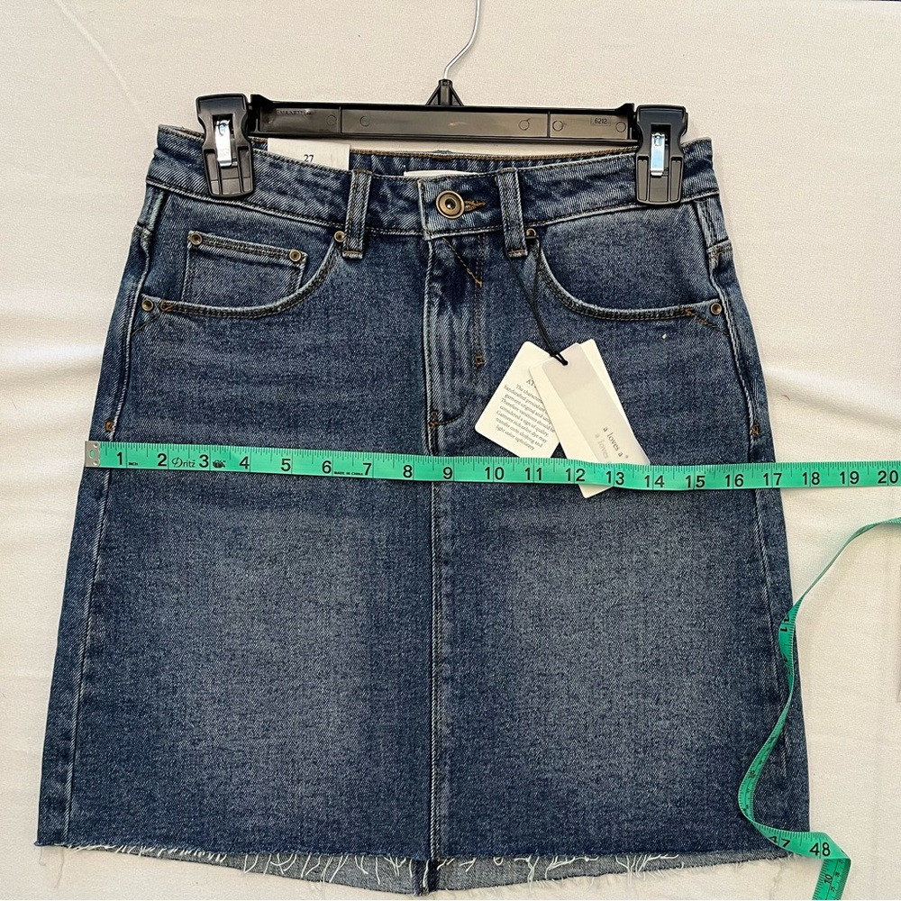 NWT a loves a Denim Cut Off Skirt - Picture 4 of 8